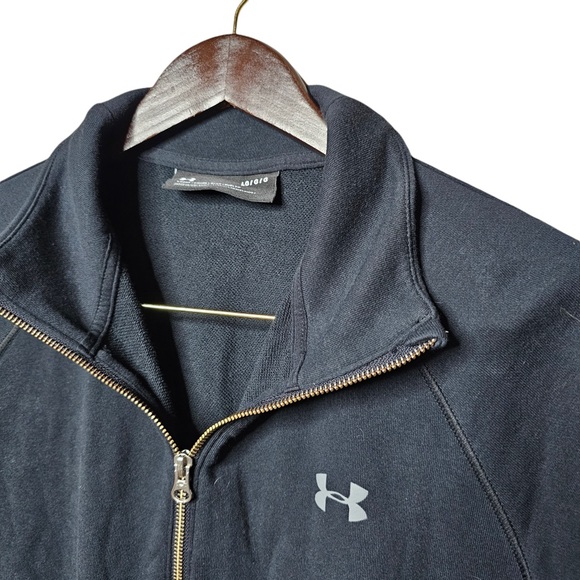 Under Armour Men's Black Half Zip Sweatshirt - Performance Pullover - Picture 3 of 5